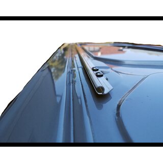 Transit Custom Beifahrerseite lang schwarz